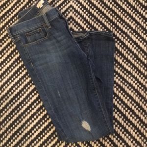 JCrew Medium wash distressed stretch denim 08410